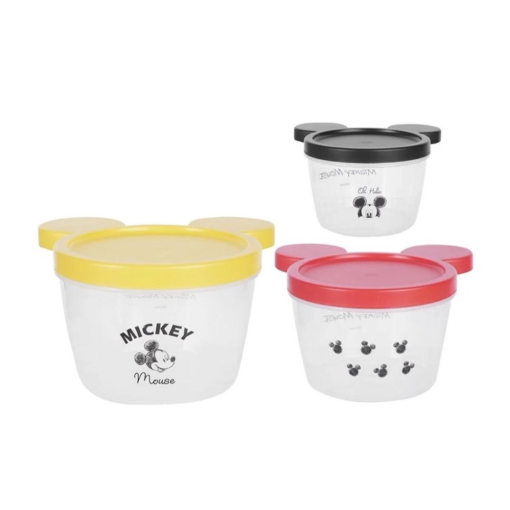 Mickey Mouse Collection Stackable Round Bento (3 pcs) - Picture 2 of 5